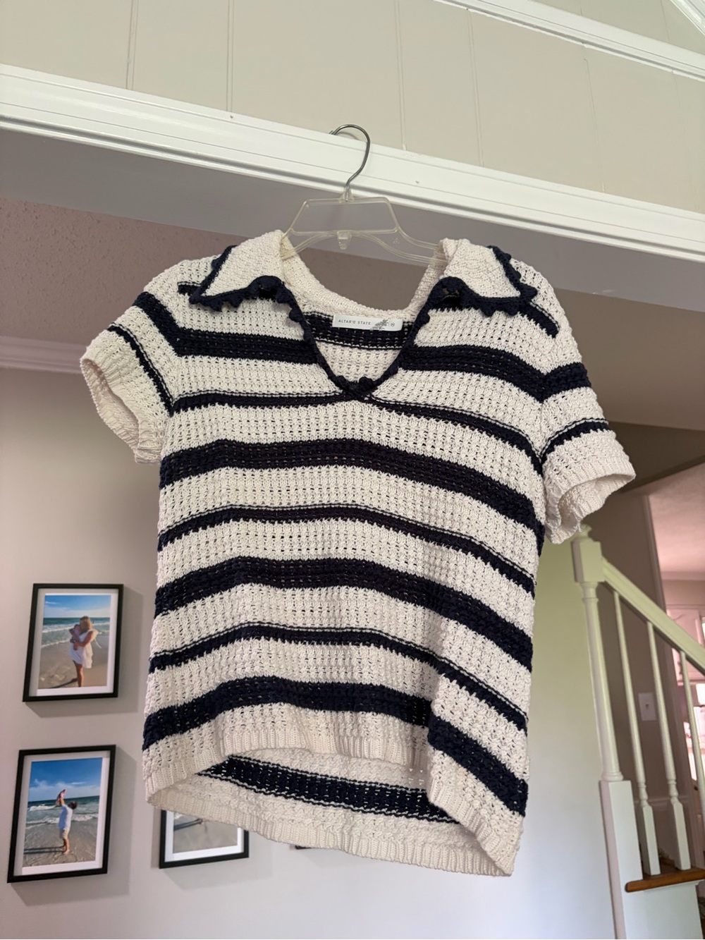Altar’d State Bowie Stripe Knit Polo - Picture 5 of 8